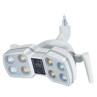 Un buen precio. Luz de operación dental LED con sensor infrarrojo lámpara oral sin sombras 8000-30000Lux 8 ojos LED para la unidad de silla dental en línea