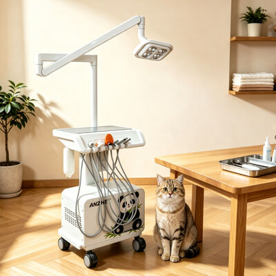 Un buen precio. Unidad dental portátil con lámpara dental LED Compresor de aire incorporado Scalador de succión para curar luz Estación de trabajo dental móvil para clínicas en línea