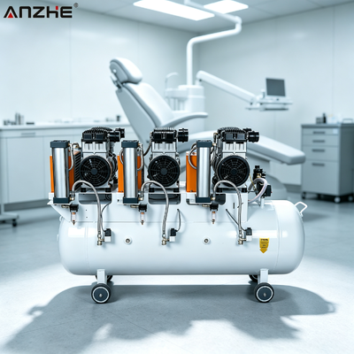 Un buen precio. AZ-FA150B Compresor de aire dental libre de aceite de grado médico con secador y tanque de 150L en línea