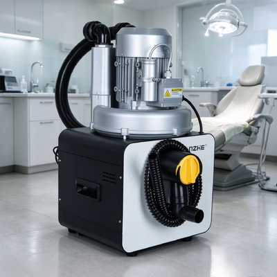 Un buen precio. Sistema de succión dental de 750W con potencia de succión de 1000L/min y funcionamiento silencioso de 56dB para clínicas dentales en línea