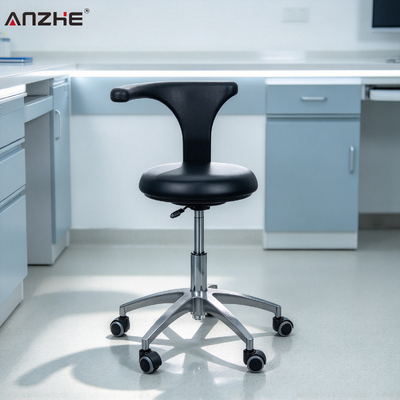 Un buen precio. Sillón médico giratorio ajustable en altura con respaldo trasero silla de enfermería ergonómica móvil con ruedas para consultorio dental hospital en línea