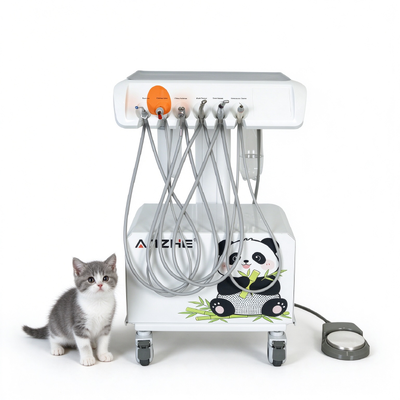 Un buen precio. Estación de trabajo dental veterinaria portátil con compresor de aire de 550W 58dB Bajo ruido y presión de trabajo de 0,8Mpa para clínicas de animales en línea