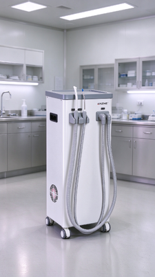 Un buen precio. Unidad de succión dental portátil y carrito dental móvil de 50/60 Hz, 56 dB, 220 V-240 V con evacuación de alto volumen en línea